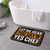 KOSPOGO Let Me Hear You Say Yes Chef Bathroom Rugs Ultra Soft Non Slip Bath Mat Durable Kitchen Bedroom Rug 16x24 Inch Area Rug Door Mat view 4