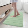 Buganda Memory Foam Bath Mat, 44" x 24", Ultra Soft and Non-Slip Bathroom Rugs, Water Absorbent and Machine Washable Bath Rug Runner for Bathroom, Shower, and Tub, Sage Green view 1