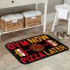 KOSPOGO Gym Now Pizza Later Bathroom Rugs Ultra Soft Non Slip Bath Mat Durable Kitchen Bedroom Rug 16x24 Inch Area Rug Door Mat view 2
