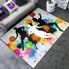 Basketball Rug for Boys Bedroom - Sports Rug for Boys Bedroom Kids Carpet, Basketball Carpet for Playroom Living Room Floor Mats Indoor Outdoor, 3x5 Feet view 2