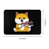 KOSPOGO Cute Shiba Inu Dog Holding Sushi Bathroom Rugs Ultra Soft Non Slip Bath Mat Durable Kitchen Bedroom Rug 16x24 Inch Area Rug Door Mat view 3