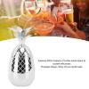 HERCHR Pineapple Cups, Stainless Steel Cup with Lid Cold Drink Cups 16oz Cups Silver Cups for Party Cocktail Cups Bar Accessories for the Home(Sliver) view 4