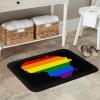 KOSPOGO LGBT Flag Map of Lithuania Bathroom Rugs Ultra Soft Non Slip Bath Mat Durable Kitchen Bedroom Rug 16x24 Inch Area Rug Door Mat view 2