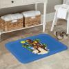 KOSPOGO Robot at The Beach Bathroom Rugs Ultra Soft Non Slip Bath Mat Durable Kitchen Bedroom Rug 16x24 Inch Area Rug Door Mat view 2