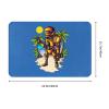 KOSPOGO Robot at The Beach Bathroom Rugs Ultra Soft Non Slip Bath Mat Durable Kitchen Bedroom Rug 16x24 Inch Area Rug Door Mat view 3