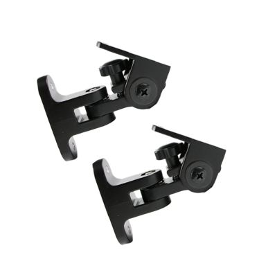 FEELIN Speaker Stand Surround Speaker Hanger Speaker Bracket Wall Hanging 1 Pair of Rotating Zinc Alloy Audio Hanger Small Speaker Wall Bracket Media Stand Audio-Video Shelving