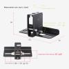 FEELIN Speaker Stand Speaker Wall Mount Bracket Adjustable Swivel Tilt Speaker Mount Bracket Home Surround Sound Stereo Stand Media Stand Audio-Video Shelving (Color : A) view 3