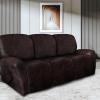 ANARACHON Leather Look Recliner Couch Cover 8-Piece Recliner Sofa Slipcovers 3 Seater for Reclining Couches Furniture Protector Washable (Recliner Sofa, Chocolate) view 2