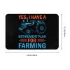KOSPOGO Yes, I Have A Retirement Plan for Farming Bathroom Rugs Ultra Soft Non Slip Bath Mat Durable Kitchen Bedroom Rug 16x24 Inch Area Rug Door Mat view 3