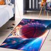 Basketball Rug for Boys Bedroom - Sports Rugs for Boys Bedroom, Sports Themed Carpet for Teens Kids Basketball Carpet for Living Room Floor Mat, Blue, 2x3 Feet view 2