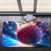 Basketball Rug for Boys Bedroom - Sports Rugs for Boys Bedroom, Sports Themed Carpet for Teens Kids Basketball Carpet for Living Room Floor Mat, Blue, 2x3 Feet view 3