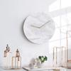 ZLGONRL Office Clock Nordic Art Wall Clocks Silent Atmosphere Creative Personality Living Room Bedroom Clocks Marble Clock (B) view 1