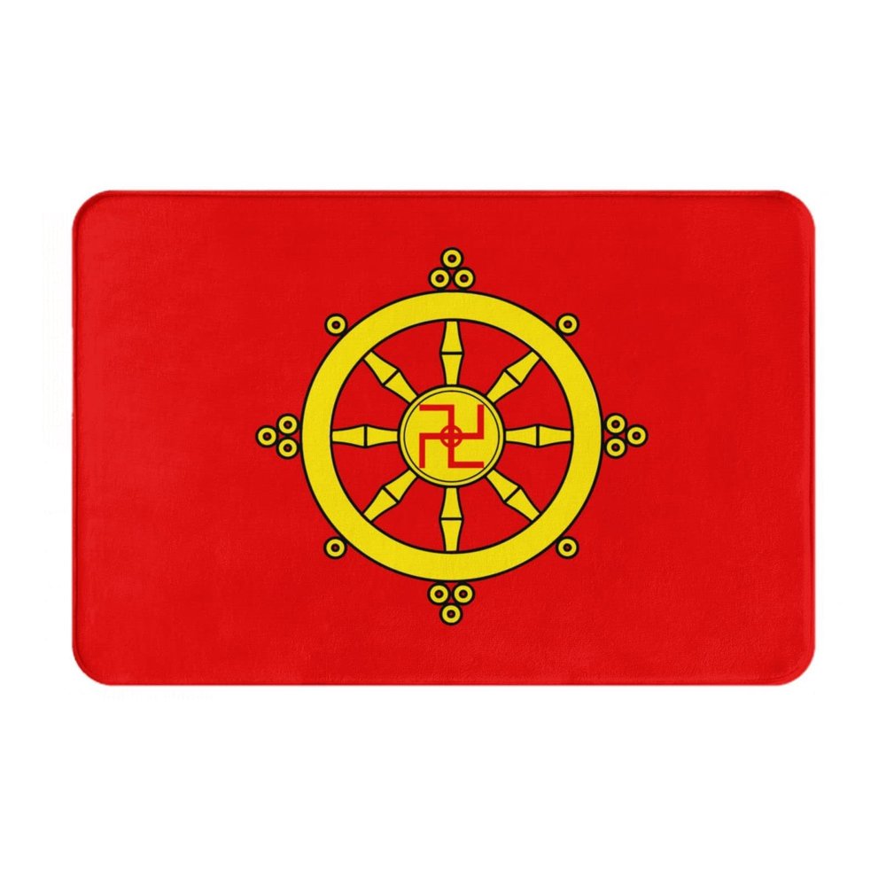 KOSPOGO Flag of Tannu Tuva (1921-1926) Alternate Bathroom Rugs Ultra Soft Non Slip Bath Mat Durable Kitchen Bedroom Rug 16x24 Inch Area Rug Door Mat