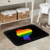 KOSPOGO LGBT Flag Map of Ecuador Bathroom Rugs Ultra Soft Non Slip Bath Mat Durable Kitchen Bedroom Rug 16x24 Inch Area Rug Door Mat view 2