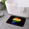 KOSPOGO LGBT Flag Map of Ecuador Bathroom Rugs Ultra Soft Non Slip Bath Mat Durable Kitchen Bedroom Rug 16x24 Inch Area Rug Door Mat view 4
