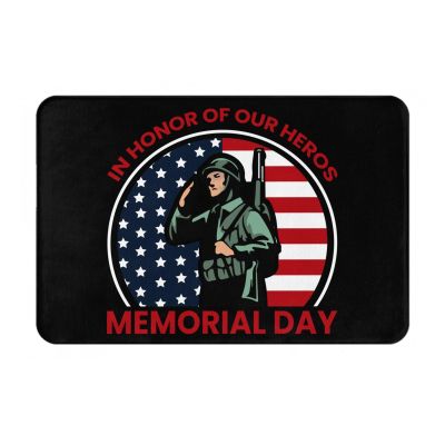 KOSPOGO in Honor of Our Heros Bathroom Rugs Ultra Soft Non Slip Bath Mat Durable Kitchen Bedroom Rug 16x24 Inch Area Rug Door Mat