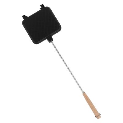 Double Sided Frying Pan, Double Sided Baking Pan Square Waffle Baking Pan Breakfast Maker Aluminum Flip Pan Multifunctional Cooking Pan