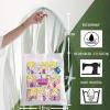 WZMPA Cartoon Fans Tote Bag TV Show Fans Gift Cartoon Moods Reusable Grocery Bag Cartoon Characters Merchandise (zzie Moods-T) view 4