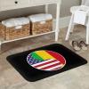 KOSPOGO Yin Yang Flag Combination of America and Mali Bathroom Rugs Ultra Soft Non Slip Bath Mat Durable Kitchen Bedroom Rug 16x24 Inch Area Rug Door Mat view 2