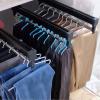 Extendable Pull Out Closet Rod - Pull Out Closet Rod With Damper, Wardrobe Pull-Out Trousers Rack, Heavy Duty Retractable Pull Out Pants Rack Adjustable Closet Rod, For Pants Coat ( Size : 500mm/19.7i view 4