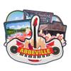 Abbeville Louisiana USA Wooden Fridge Magnet Cute 3D City Travel Souvenirs Crafts Handmade Refrigerator Stickers Home Whiteboard Decor Collection Gift view 1
