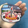 Abbeville Louisiana USA Wooden Fridge Magnet Cute 3D City Travel Souvenirs Crafts Handmade Refrigerator Stickers Home Whiteboard Decor Collection Gift view 3
