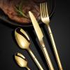 32 piece silverware set,flatware set service for 8,stainless steel cutlery set kitchen tableware set dishwasher safe view 4
