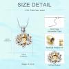AIWENXI Cremation Jewelry Lotus Flower Urn Necklaces for Ashes Stainless Stell Memorial Ash Pendant Necklaces with Mini Urn Keepsake Ash Jewelry for Men Women Gifts with Funnel Filler Kit view 2