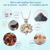 AIWENXI Cremation Jewelry Lotus Flower Urn Necklaces for Ashes Stainless Stell Memorial Ash Pendant Necklaces with Mini Urn Keepsake Ash Jewelry for Men Women Gifts with Funnel Filler Kit view 4