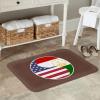 KOSPOGO Yin Yang Flag Combination of America and Tajikistan Bathroom Rugs Ultra Soft Non Slip Bath Mat Durable Kitchen Bedroom Rug 16x24 Inch Area Rug Door Mat view 2