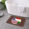 KOSPOGO Yin Yang Flag Combination of America and Tajikistan Bathroom Rugs Ultra Soft Non Slip Bath Mat Durable Kitchen Bedroom Rug 16x24 Inch Area Rug Door Mat view 4