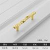 GGKLVWMA Antique Tree Pole Shape Kitchen Drawer Hardwares Closet Furniture Knob Zinc Alloy Bronze Gold Cupboard Cabinet T Bar Handles 1Pcs (Color : Bright Gold 76mm) view 2