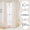 HEI! DEAR 2Pack Silver Curtain Rods 48 to 84 Inch(4-7FT),1 Inch Heavy Duty Curtain Rods,Adjustable Curtain Rod Set,Modern Decorative Drapery Rods,Telescoping Window Curtains Rods 36-88",Antique Silver view 4