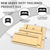 Imperius Heavy Duty Bed Panels Foldable Box Spring, Bunkie Board, Bed Support Slats,(57X80) view 2