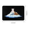 KOSPOGO Cute Polar Bear and Seal Bathroom Rugs Ultra Soft Non Slip Bath Mat Durable Kitchen Bedroom Rug 16x24 Inch Area Rug Door Mat view 3