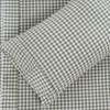 100% Cotton Full Sheet Set - 4 Piece Cotton Sheets Full Size Bed Set, Soft, Smooth, Durable, Easy Care, 16" Deep Pocket Checkered Green Sheets - 1 Flat, 1 Fitted, 2 Pillowcases view 2