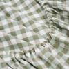 100% Cotton Full Sheet Set - 4 Piece Cotton Sheets Full Size Bed Set, Soft, Smooth, Durable, Easy Care, 16" Deep Pocket Checkered Green Sheets - 1 Flat, 1 Fitted, 2 Pillowcases view 4