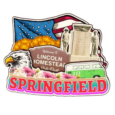 Springfield Kentucky USA Fridge Magnet 3D Wooden City Travel Souvenirs Handmade Crafts Refrigerator Magnets Stickers Home Decor Collection Gift