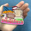 Springfield Kentucky USA Fridge Magnet 3D Wooden City Travel Souvenirs Handmade Crafts Refrigerator Magnets Stickers Home Decor Collection Gift view 3