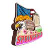 Springfield Kentucky USA Fridge Magnet 3D Wooden City Travel Souvenirs Handmade Crafts Refrigerator Magnets Stickers Home Decor Collection Gift view 4