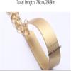 BHCCYS Sobriety Decorative Accessories Curtain 2 Pcs Curtain Straps of Leather Interior Bedroom Living Room Easy to Install Practicality, Gold view 2