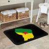 KOSPOGO Flag Map of French Guiana Bathroom Rugs Ultra Soft Non Slip Bath Mat Durable Kitchen Bedroom Rug 16x24 Inch Area Rug Door Mat view 2