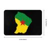 KOSPOGO Flag Map of French Guiana Bathroom Rugs Ultra Soft Non Slip Bath Mat Durable Kitchen Bedroom Rug 16x24 Inch Area Rug Door Mat view 3