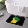 KOSPOGO Flag Map of French Guiana Bathroom Rugs Ultra Soft Non Slip Bath Mat Durable Kitchen Bedroom Rug 16x24 Inch Area Rug Door Mat view 4