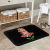 KOSPOGO Cute Elephant Bathroom Rugs Ultra Soft Non Slip Bath Mat Durable Kitchen Bedroom Rug 16x24 Inch Area Rug Door Mat view 2
