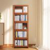 Athena Collection Book Shelf Bookcase with Door 5-Tier Bookshelf Modern Tall Bookcase Free Standing Book Storage Display Shelf Home Dcor Furniture for Home Office Bedroom Living Room view 3