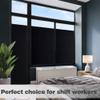 Mangobox Static Cling Total Blackout Window Film 100% UV Blocking Window Darkening Film Black Opaque Privacy Window Tint Removable Plastic Glass Covering (23.6x236.2 inches) view 4