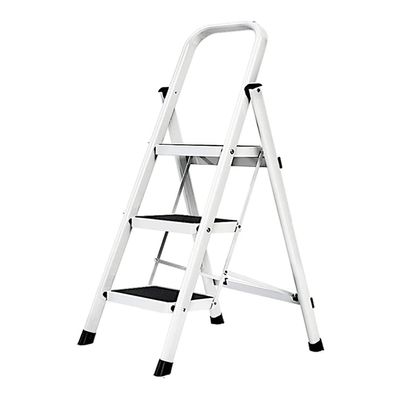 Portable 3 Step Ladder Folding Step Stool Ladder with Handgrip Anti-Slip Sturdy and Wide Pedal Multi-Use for Household Weight 150kg Step Stool
