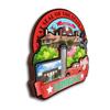 Bloomfield Hills Michigan USA America Wooden Fridge Magnet Cute 3D City Travel Souvenirs Crafts Handmade Refrigerator Stickers Home Whiteboard Decor Collection Gift view 2