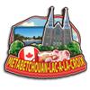 Metabetchouan-Lac-a-la-Croix Quebec Canada Fridge Magnet 3D Wooden City Travel Souvenirs Handmade Crafts Refrigerator Magnets Stickers Home Decor Collection Gift view 1